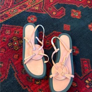 Jil Sander Pink Strappy Sandals